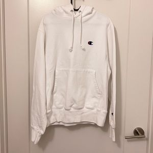 Champion white hoodie size m